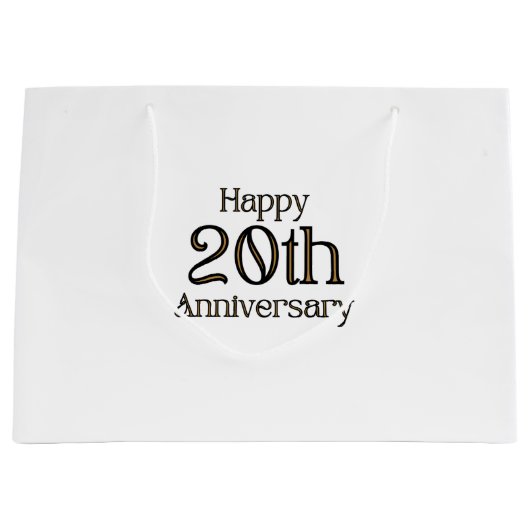 ハッピーバースデー20周年大型ギフトバッグ ラージペーパーバッグ (正面)