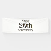 ハッピーバースデー20周年2.5x8ビニールバナー 横断幕 (横)