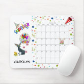 ハッピーバースデー2022年10月カレンダーマウスパッド マウスパッド (マウス)