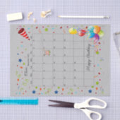 ハッピーバースデー2022年11月ティッシュペーパー 薄葉紙 (クラフト)