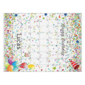 ハッピーバースデー2022年12月テーブルクロス テーブルクロス (正面(横))