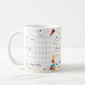 ハッピーバースデー2022年2月マグカップ コーヒーマグカップ (左)