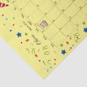 ハッピーバースデー2022年3月ティッシュペーパー 薄葉紙 (詳細)