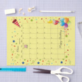 ハッピーバースデー2022年3月ティッシュペーパー 薄葉紙 (クラフト)