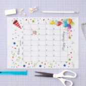 ハッピーバースデー2022年4月ティッシュペーパー 薄葉紙 (クラフト)