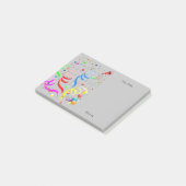 ハッピーバースデー2022年4月Post-It Notes ポストイット (アングル)