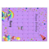 ハッピーバースデー2022年6月テーブルクロス テーブルクロス (正面(横))