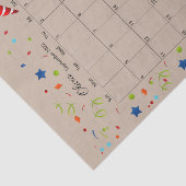 ハッピーバースデー2022年9月ティッシュペーパー 薄葉紙 (詳細)