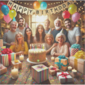 ハッピーバースデー2024/2025 シール (正面)