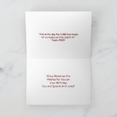 ハッピーバースデー21クリスチャンカード カード (内部)