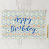 ハッピーバースデー25紙紙ランチョンマット ペーパーパッド (インサイチュ)