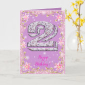 ハッピーバースデー2 カード (黄色い花)