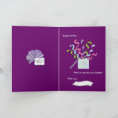 ハッピーバースデー3パネル カード (内部)