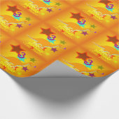 ハッピーバースデー3年あなたの一流の恐竜 ラッピングペーパー (角)