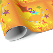 ハッピーバースデー3年あなたの一流の恐竜 ラッピングペーパー (ロールコーナー)