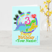 ハッピーバースデー3年名刺 カード (黄色い花)