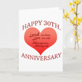 ハッピーバースデー30周年 カード (黄色い花)