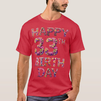 ハッピーバースデー33日 Tシャツ