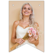 ハッピーバースデー3 – フォトブラック&ホワイト バンティングフラッグ (第1の旗)