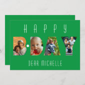 ハッピーバースデー4フォトコラージュパーソナライズされた (正面/裏面)