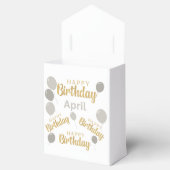 ハッピーバースデー4月の誕生日のお願いボックス フェイバーボックス (オープン)