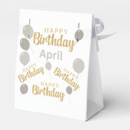 ハッピーバースデー4月の誕生日のお願いボックス フェイバーボックス