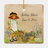 ハッピーバースデー4歳 セラミックオーナメント (裏面)