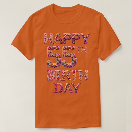 ハッピーバースデー5日 Tシャツ (デザイン正面)