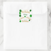 ハッピーバースデー5月の誕生日シール スクエアシール (バッグ)