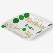 ハッピーバースデー5月の誕生日紙プレート ペーパープレート (傾斜あり)