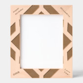 ハッピーバースデー50thモダン木製写真 レーザー彫刻フレーム (正面)