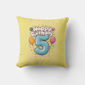 ハッピーバースデー5 クッション (正面)