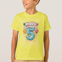 ハッピーバースデー5 Tシャツ