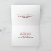 ハッピーバースデー60クリスチャンカード カード (内部)