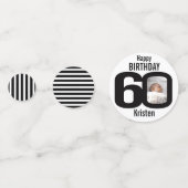 ハッピーバースデー60位名・写真紙紙吹雪 コンフェッティ (裏面)