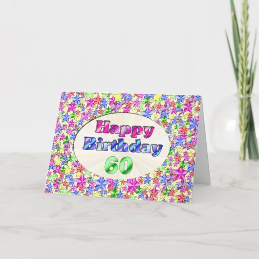 ハッピーバースデー60 カード (正面)