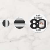 ハッピーバースデー80位名・写真紙紙吹雪 コンフェッティ (裏面)