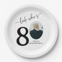 ハッピーバースデー80才！モダンフォト80歳の誕生日