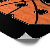 ハッピーバースデー8th 8歳バスケットボールボーイズEigh ポスター (角)