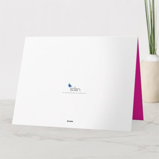 ハッピーバースデー90ピンクスター名前をカスタムすると写真 カード (裏面)