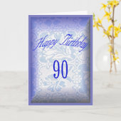 ハッピーバースデー90歳の カード (黄色い花)