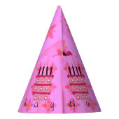 ハッピーバースデー。あなたの一日が特別でありますように パーティーハット (裏面)