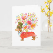 ハッピーバースデー! あなたの忠節な紳士から カード (黄色い花)