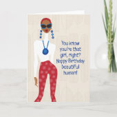 ハッピーバースデー-あなたはあの子を知ってるよね？ サンキューカード (正面)