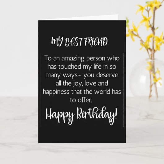 ハッピーバースデー*いとこの* & FRIEND! カード (黄色い花)