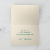"ハッピーバースデー、いとこ"カード カード (内部)
