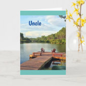 **「ハッピーバースデー***おじさんカード カード (黄色い花)