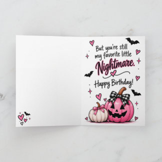 ハッピーバースデー おばけのいたずら ハロウィン 誕生日カード カード