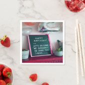 ハッピーバースデー!おもしろいいけな問題 スタンダードカクテルナプキン (インサイチュ)