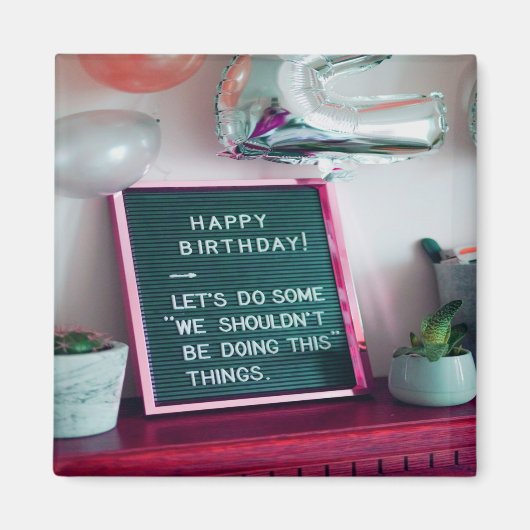 ハッピーバースデー!おもしろいいけな問題 マグネット (正面)